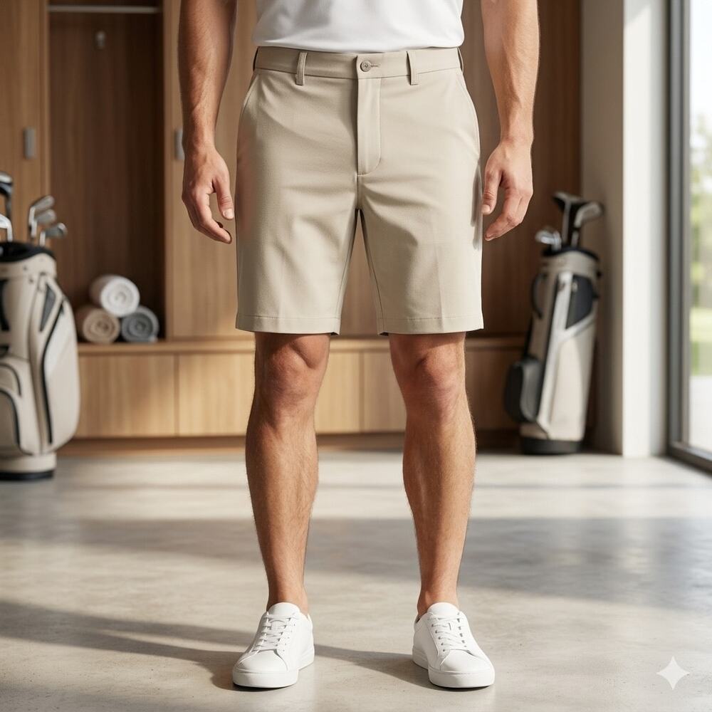 Callaway Tan Flat Front Golf Shorts 38